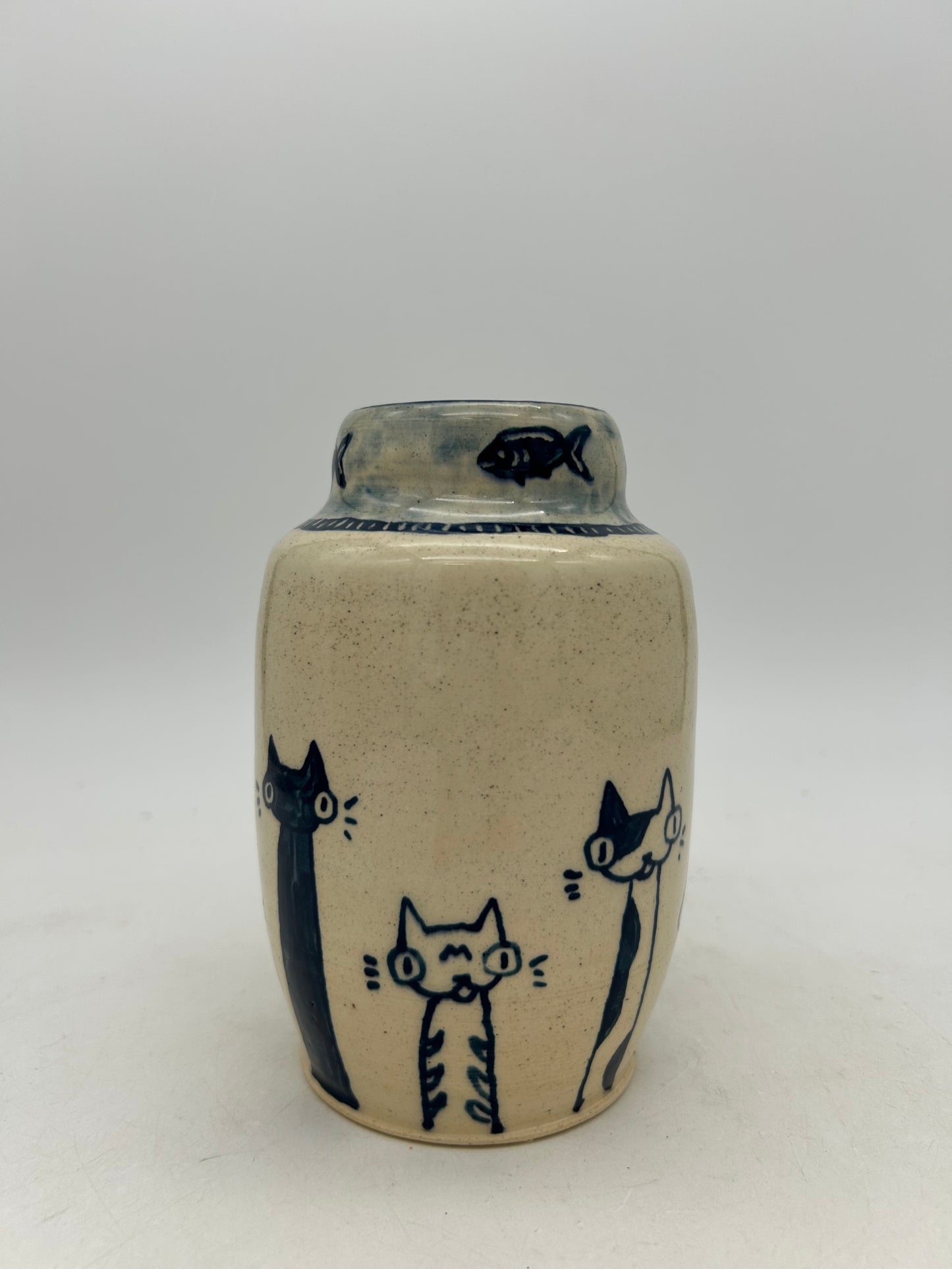Carousel Cat Vase