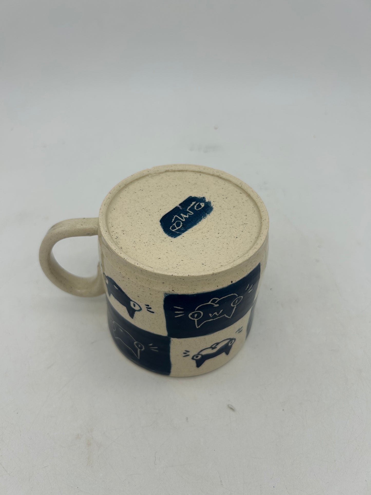 Checker Cat Mug #2