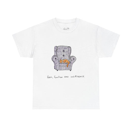 Form, Function and Indifference Cotton Cat Tee