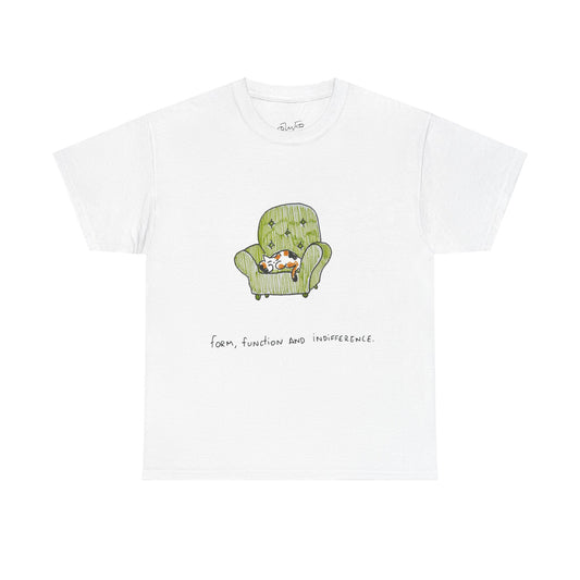 Form, Function and Indifference Cotton Cat Tee