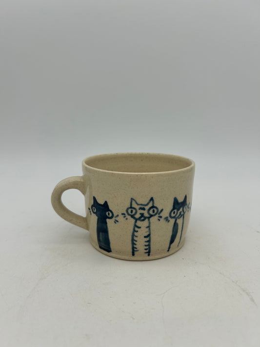 Carousel Cats Tea Cup